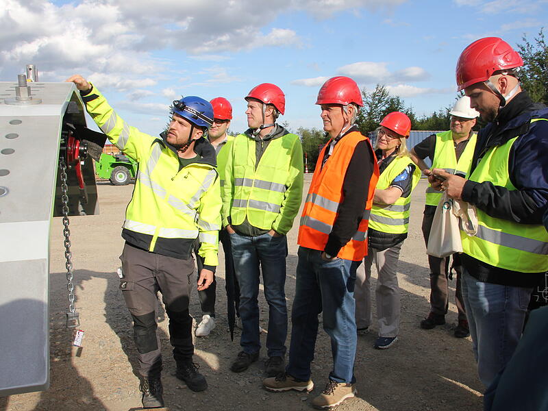 Windpark am Rennsteig: Baustellenbesichtigung in Steinbach am WaldWindpark am Rennsteig: Baustellenbesichtigung in Steinbach am Wald