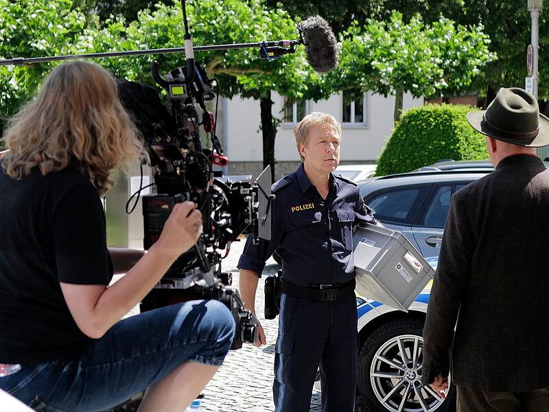 Settermin beim Dreh der "Rosenheim Cops" zum Jubiläum