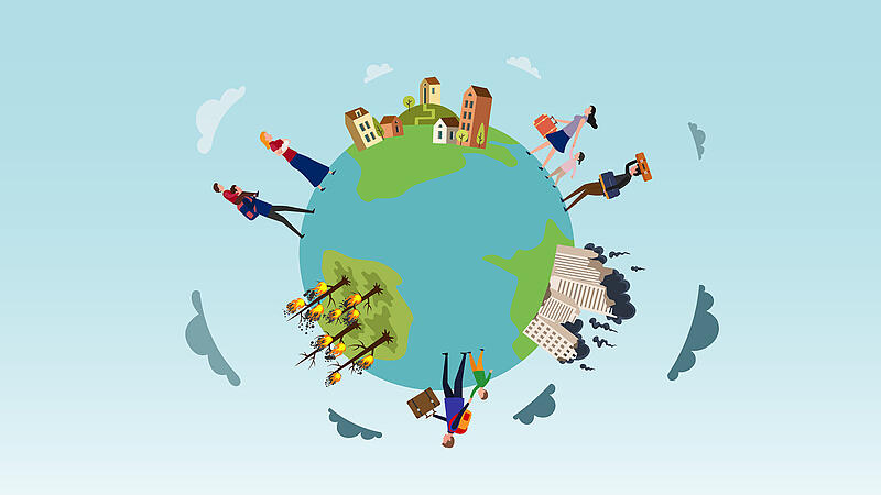 Grafik Flucht und Migration Oberfranken