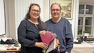 DGB-Kreisverbandsvorsitzender Gerhard Klamet fungierte als Wahlleiter. Anna Schlechter dankt ihm dafür.