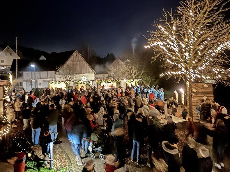 Gute Stimmung beim Winterzauber.