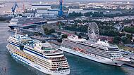 Kreuzfahrtschiffe in Rostock-Warnem&uuml;nde