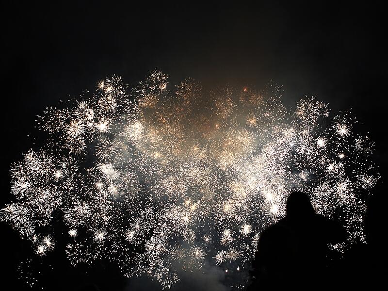 Feuerwerk begeistert Zuschauer