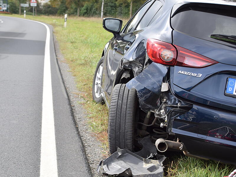 Unfall auf der B 85 bei Friedrichsburg