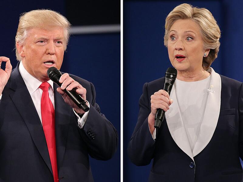 Trump und Clinton