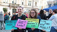 Am Montagnachmittag haben sich in Kulmbach rund 150 Menschen f&uuml;r Frauenrechte stark gemacht.
