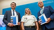 Pressekonferenz zu Gewalt gegen Polizeibeamte Pressekonferenz zu Gewalt gegen Polizeibeamte