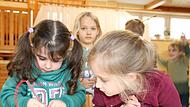 Die Kleinen im Landkindergarten St. Bartholomäus in Wartenfels haben Spaß am Lernen und Spielen. Die Einrichtung ist eine der wenigen, die noch ein paar freie Plätze hat.