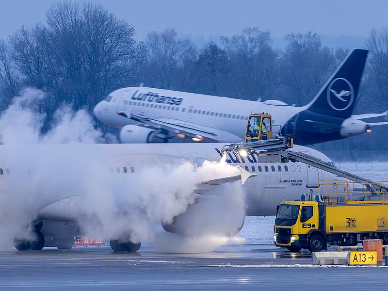 Winterwetter - Flughafen M&uuml;nchen