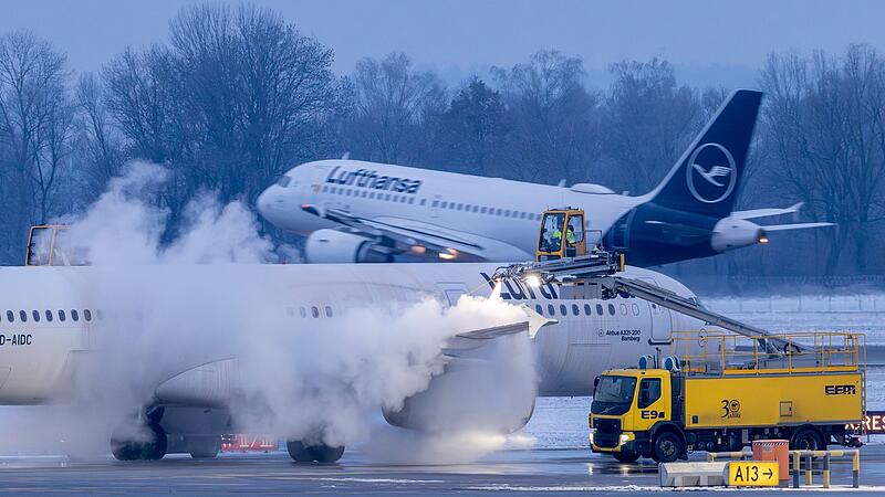Winterwetter - Flughafen M&uuml;nchen