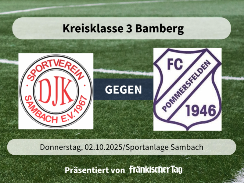 Die Highlights der Partie DJK-SV Sambach gegen FC Pommersfelden gibt es in unserem Video.