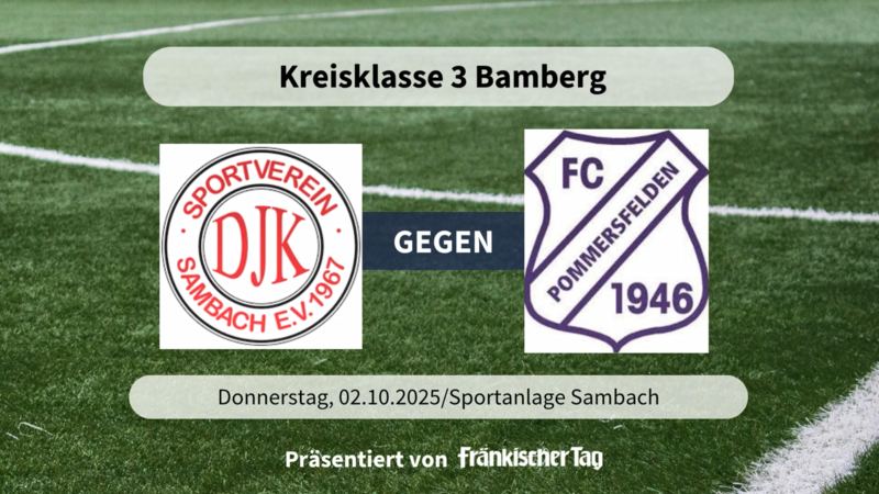 Die Highlights der Partie DJK-SV Sambach gegen FC Pommersfelden gibt es in unserem Video.
