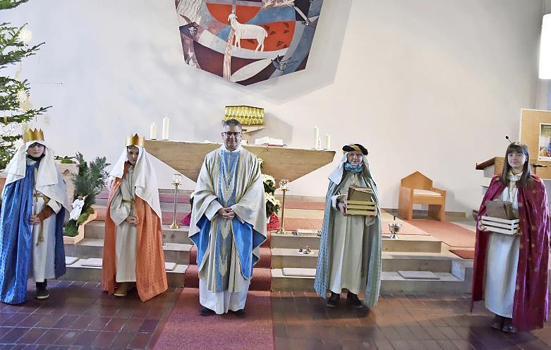Die Königsberger Sternsinger brachten die Segenstüten an die Stellen, wo sie später abgeholt werden könnten.