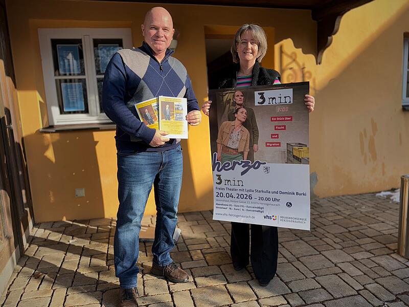 Oliver Kundler und Fabienne Geißdörfer stellen das neue Programm der VHS Herzogenaurach vor. Oliver Kundler und Fabienne Geißdörfer stellen das neue Programm der VHS Herzogenaurach vor.