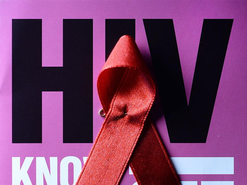 Aids Schleife und HIV-Information