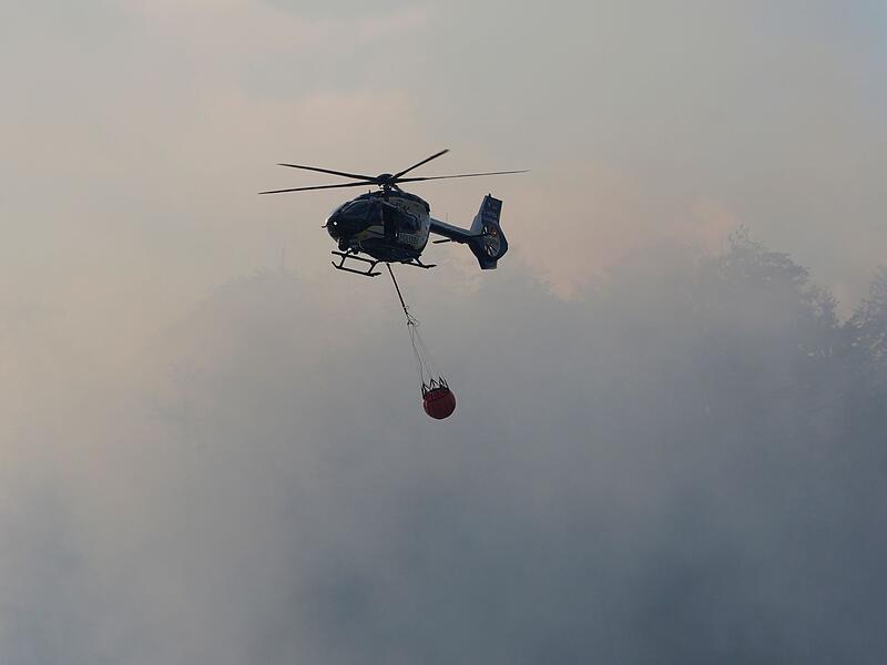 Brand im Bergwald in den Chiemgauer Alpen Brand im Bergwald in den Chiemgauer Alpen