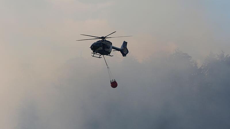 Brand im Bergwald in den Chiemgauer Alpen Brand im Bergwald in den Chiemgauer Alpen