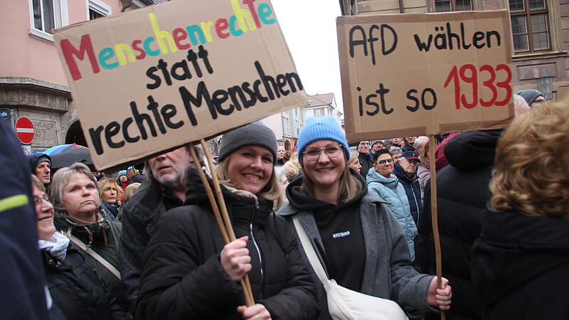 Nie wieder ist jetzt Demo f&uuml;r Demokratie in Bad Kissingen