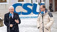 Josef Schuster (links), Pr&auml;sident des Zentralrates der Juden in Deutschland, und Alexander Dobrindt, CSU-Landesgruppenchef, in Kloster Seeon.