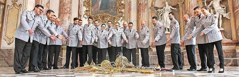 Musikanten des Heeresmusikkorps Veitshöchheim: Sie konzertieren am 8. Dezember in Zell am Ebersberg.