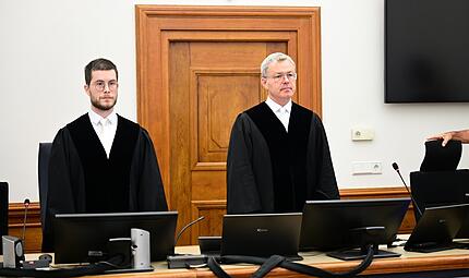 Die Berufsrichter der Dritten Strafkammer des Landgerichtes Michael Hennemann und Johannes Tr&auml;nkle (Vorsitz).