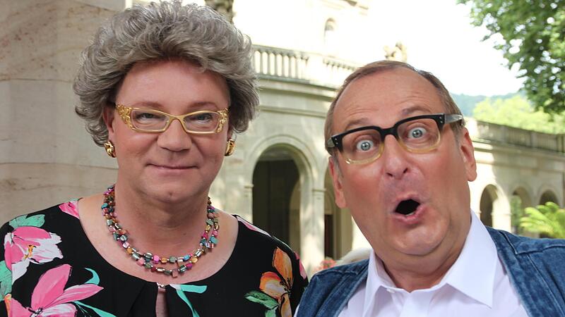 F&uuml;r Martin Rassau und Volker Hei&szlig;mann (2021 in Bad Kissingen) war das Kurgarten-Caf&eacute; ein Ort f&uuml;r Studien.