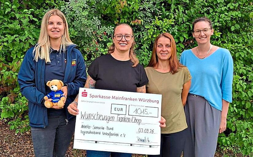 Von links: Julia Schubert (ASB), Andrea Rummel, Sabine Hrubesch, Sarah KornmannSarah Kornmann