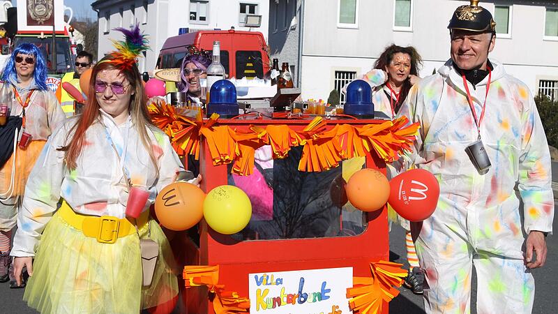 Ganz Neukenroth verwandelte sich zum großen Faschingsumzug am Sonntag ins Taka-Tuka-Land.
