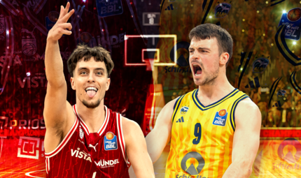 Die BMA365 Bamberg Baskets um Zach Ensminger (links) oder Alba Berlin um Jonas Mattisseck? Wer macht im Play-off-Halbfinale das Rennen? Wir machen den Positionsvergleich. Die BMA365 Bamberg Baskets um Zach Ensminger (links) oder Alba Berlin um Jonas Mattisseck? Wer macht im Play-off-Halbfinale das Rennen? Wir machen den Positionsvergleich.