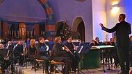 Die Adelsdorfer Musikanten mit J&uuml;rgen P&ouml;lz am Dirigentenpult