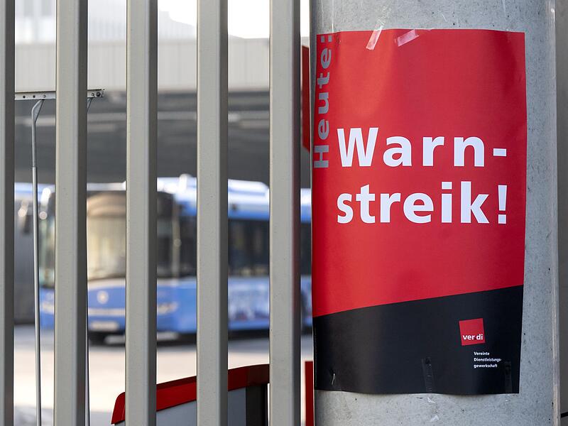 Warnstreik bei Nahverkehr und Abfallentsorgung