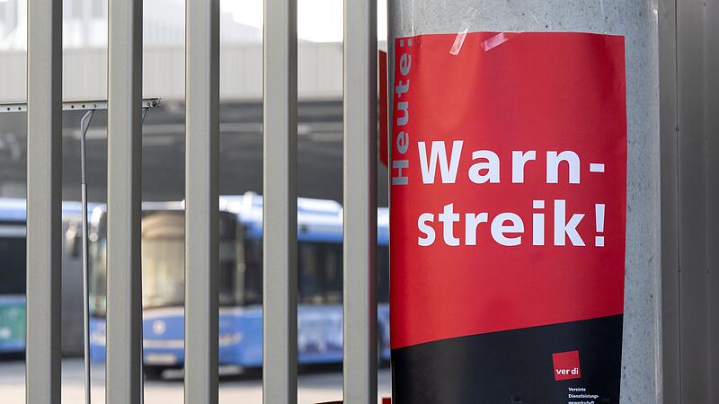 Warnstreik bei Nahverkehr und Abfallentsorgung