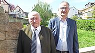 Ewald Amon mit Zweitem B&uuml;rgermeister Roland Dauer.