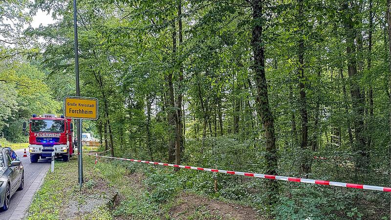 Forchheim: Autofahrer hinterlässt große Verwüstung - Bergung aufwendig Forchheim: Autofahrer hinterlässt große Verwüstung - Bergung aufwendig