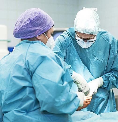 Operativer Eingriff im ambulanten OP-Zentrum Ebern.