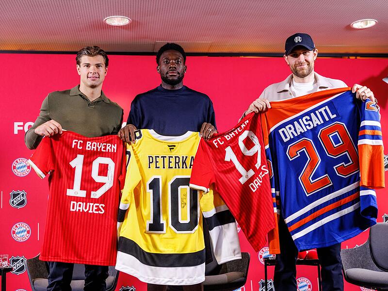Eishockey, Fu&szlig;ball: Gemeinsame PK von FC Bayern und NHL