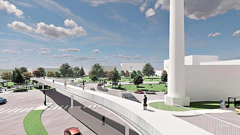 So könnte nach Vorschlag des Büros sbp GmbH die Brücke aussehen, die den Campus mit der Innenstadt verbinden soll. Quelle: sbp GmbH/Stadt Kulmbach So könnte nach Vorschlag des Büros sbp GmbH die Brücke aussehen, die den Campus mit der Innenstadt verbinden soll. Quelle: sbp GmbH/Stadt Kulmbach