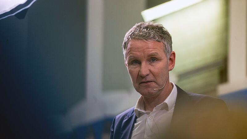 AfD-Wahlkampfveranstaltung mit H&ouml;cke in Seybothenreuth