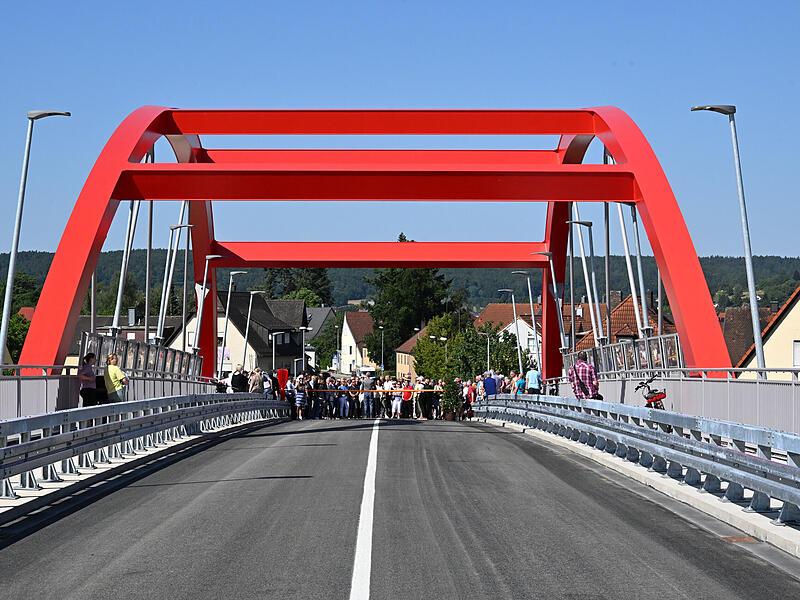 Piastenbrücke Forchheim EröffnungEröffnung Piastenbrücke