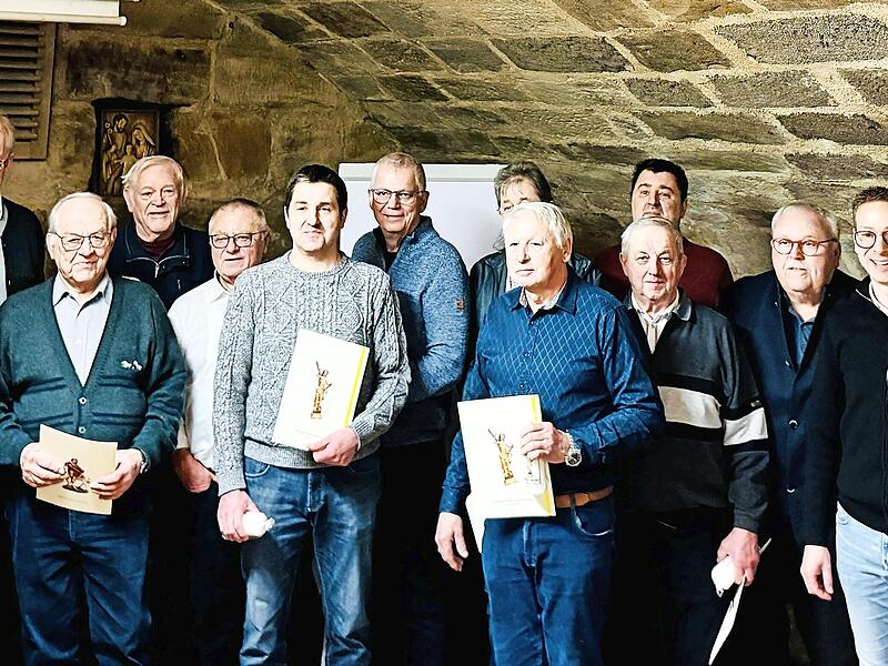 Ehrungen standen bei der Sebastiani-Bruderschaft in Forchheim an.