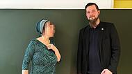 K. Jaffa L. begleitete den Antisemitismusbeauftragten der israelitischen Kultusgemeinde Bamberg regelmäßig auf seinen Touren durch Kulmbacher Schulen.