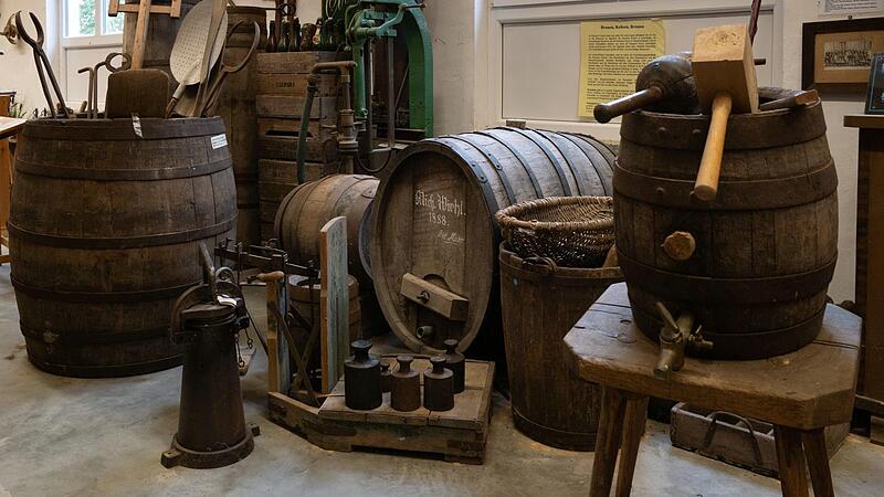 Brauutensilien im Heimatmuseum Weisendorf Brauutensilien im Heimatmuseum Weisendorf