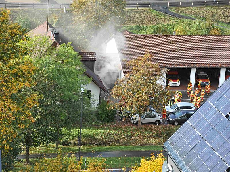 Starke Rauchentwicklung nach einem Küchenbrand.