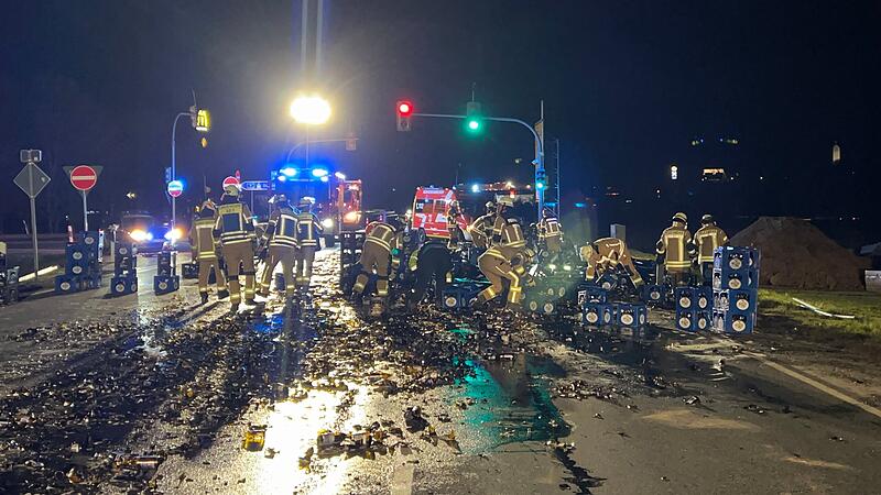 Bier-Unfall bei Himmelkron auf B303