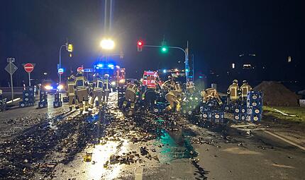 Bier-Unfall bei Himmelkron auf B303