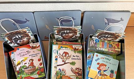 Drei gro&szlig;e B&uuml;cherboxen &ndash; die Hauptgewinne der diesj&auml;hrigen B&uuml;cher-Rallye.