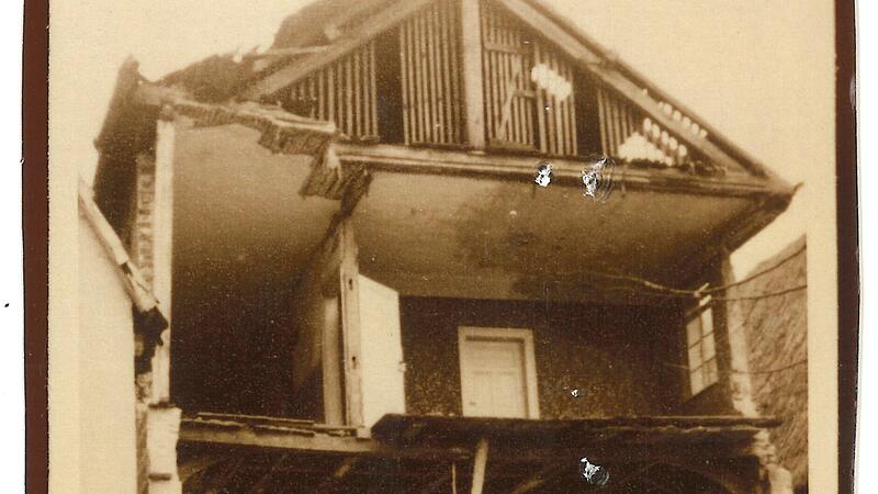 Zerstörte Synagoge in der Wiesentstraße: Die beiden neu entdeckten Aufnahmen zeigen das Forchheimer Gotteshaus nach der Sprengung am 10. November 1938. (Foto: Jüdisches Museum Augsburg Schwaben)