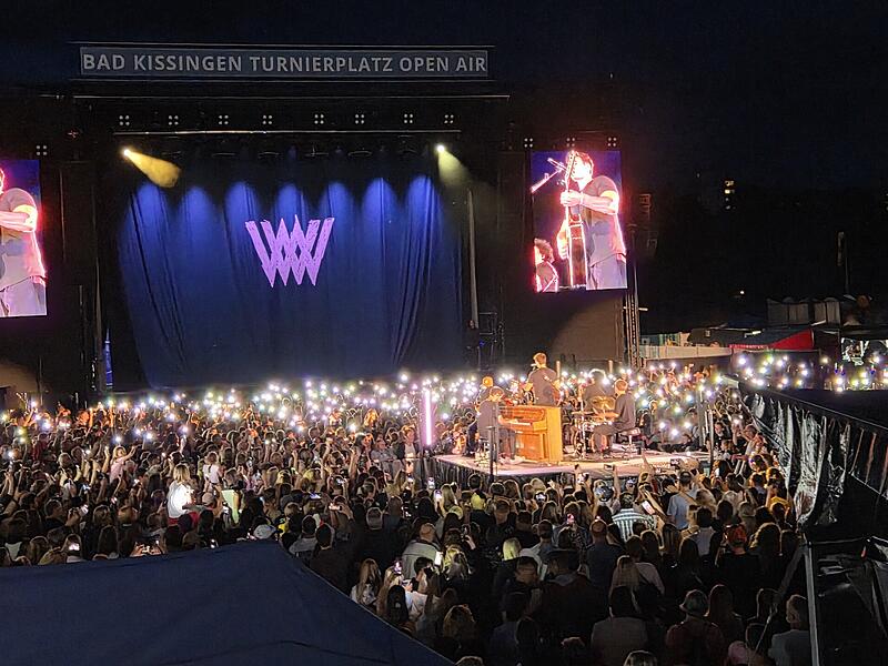 Wincent Weiss beim Open Air in Bad Kissingen