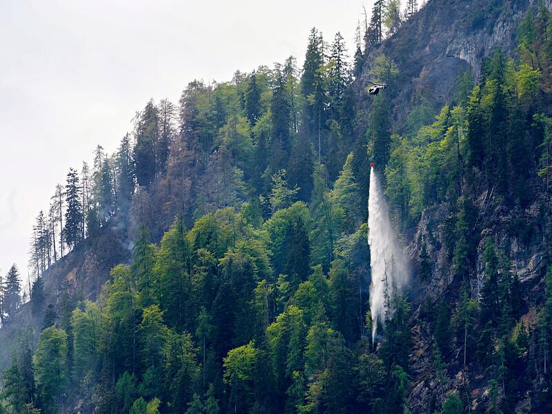 Weitere Entwicklung beim Waldbrand am Saur&uuml;sselkopf