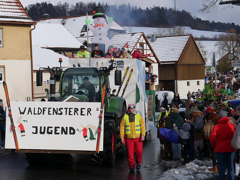 Faschingsumzug in Waldfenster am 16. Februar 2026.